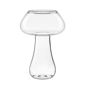 doitool cocktail glass creative mushroom shaped cocktail glass glass goblet drink cup for wine champagne cocktail bar home 280ml
