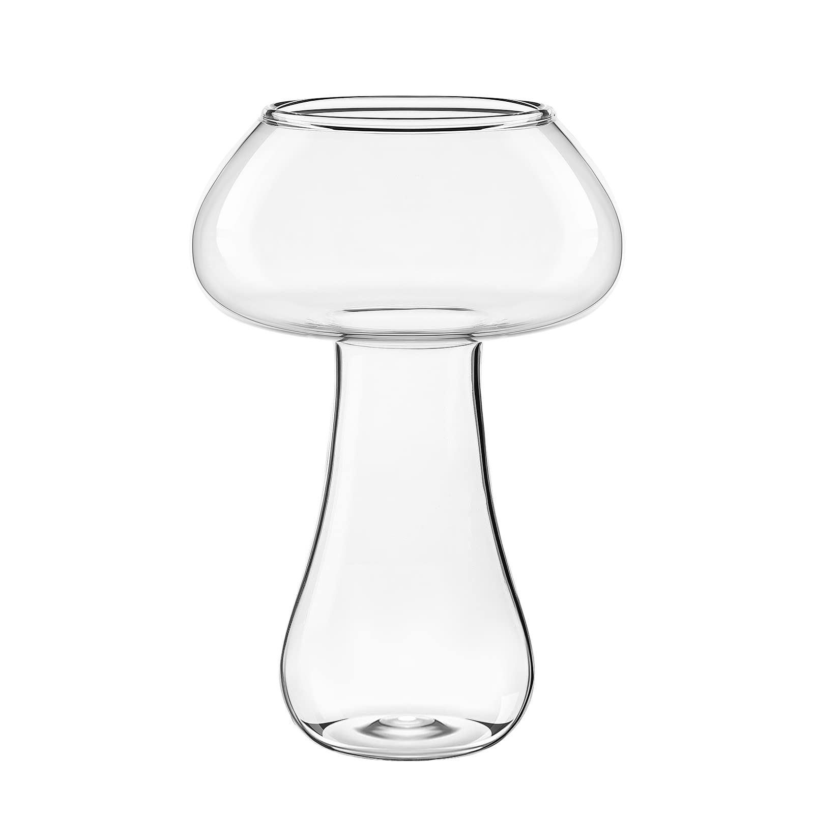 DOITOOL Cocktail Glass Creative Mushroom Shaped Cocktail Glass Glass Goblet Drink Cup for Wine Champagne Cocktail Bar Home 280ml