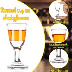 24-Pack Small Mini Shot Glasses 10 ml 0.35oz, Mini Wine Glass Shooters Small Fancy Shot Glasses Super Cute & Elegant