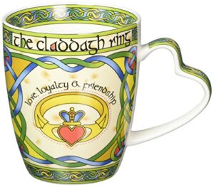 irish claddagh ring bone china mug - an irish gift designed in galway ireland