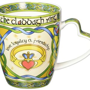 Irish Claddagh Ring Bone China Mug - An Irish Gift designed in Galway Ireland