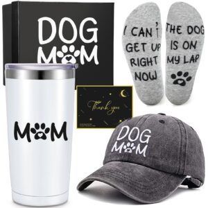 dog mom gifts 20 oz stainless steel insulated wine tumbler novelty socks baseball cap idea basket box dog lover funny gifts for women birthday gag gifts for new puppy baby owners