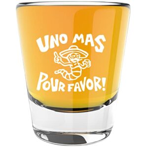 litgifts funny tequila shot glass - cinco de mayo shot glasses - cute shot glasses for women or men - funny shot glasses for adults - 1.75 ounce bar shot glass