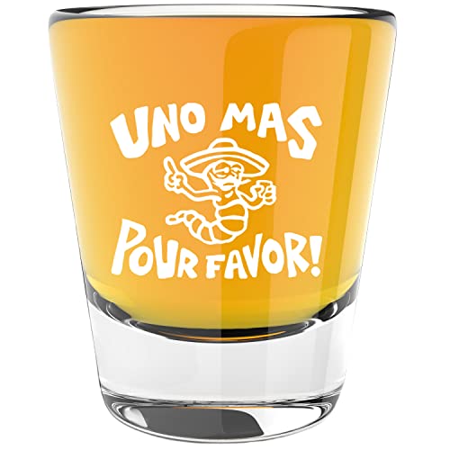 LitGifts Funny Tequila Shot Glass - Cinco De Mayo Shot Glasses - Cute Shot Glasses for Women or Men - Funny Shot Glasses for Adults - 1.75 Ounce Bar Shot Glass