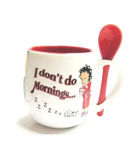 midsouth products betty boop mug with spoon i don't do mornings