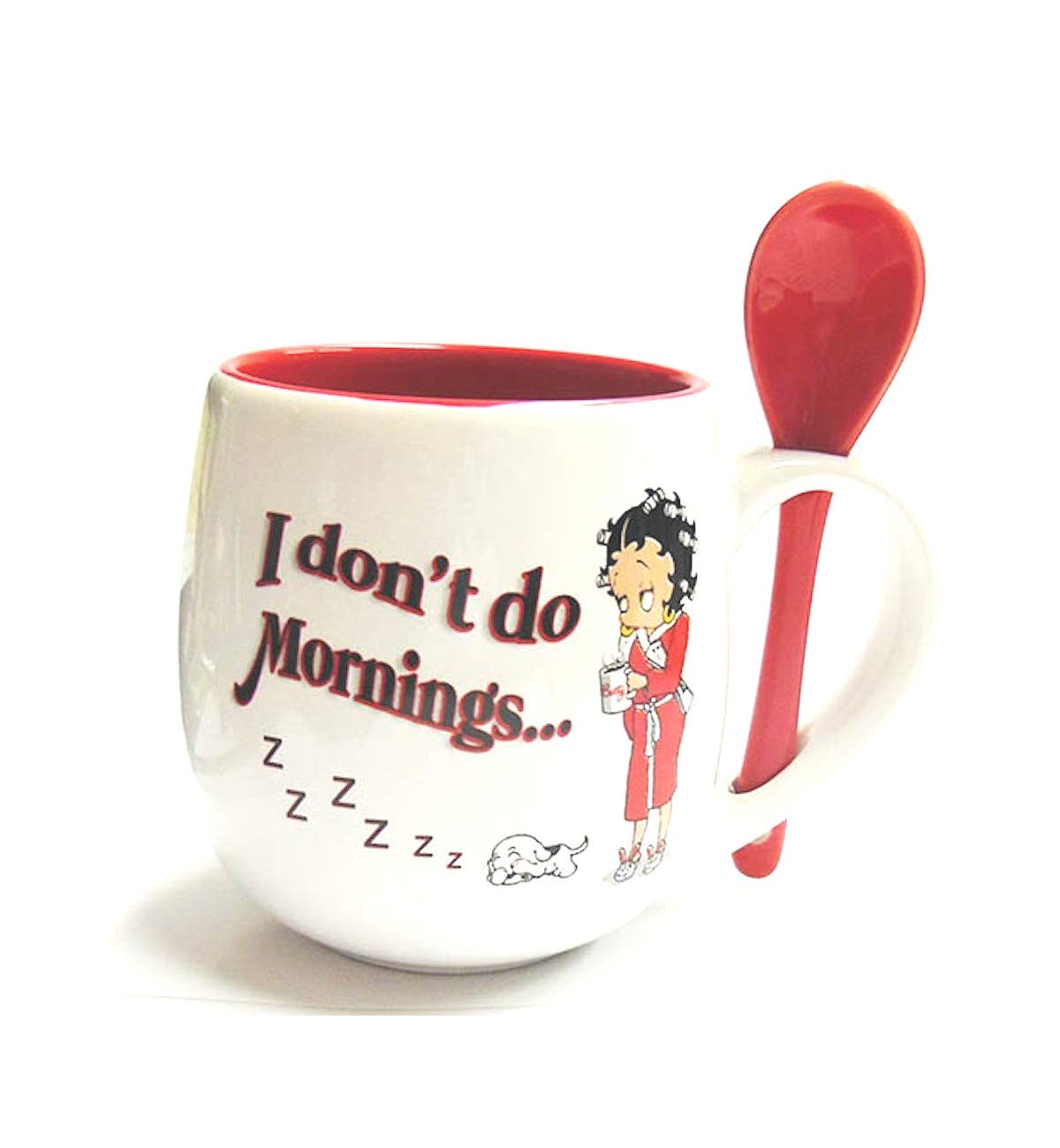 Midsouth Products Betty Boop Mug With Spoon I Don't Do Mornings