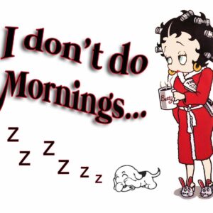 Midsouth Products Betty Boop Mug With Spoon I Don't Do Mornings
