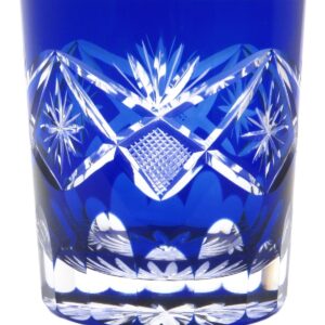 Sumida Edo Kirikokan TO-402 Edo Kiriko Old Glass Bright Fish (Indigo)