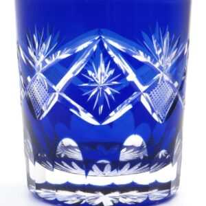 Sumida Edo Kirikokan TO-402 Edo Kiriko Old Glass Bright Fish (Indigo)