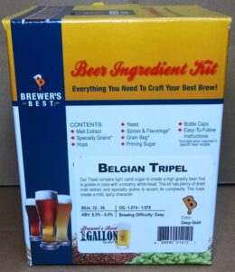 brewer's best one gallon home brew beer ingredient kit (belgian tripel)