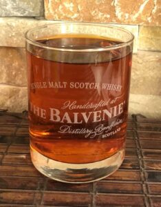 balvenie collectible whiskey glass 8 oz