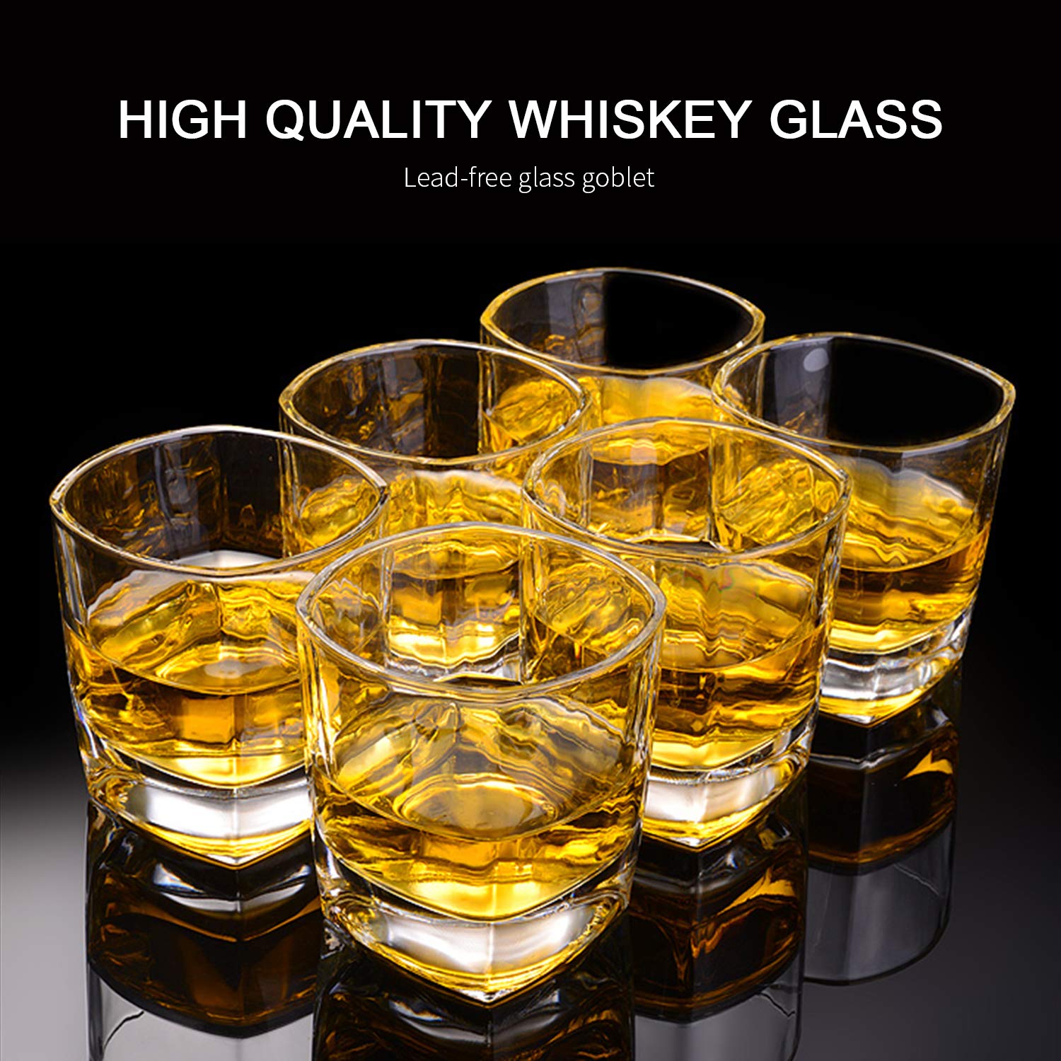 QAPPDA Heavy Base Whiskey Glasses 8 ounce Set, Rock Glasses Whiskey Shot Glasses For liqueur,Double Side Cordial Glasses,Vodka Glass Cups,Cocktail Glass Tequila Cups Small Glass Cups set of 12…