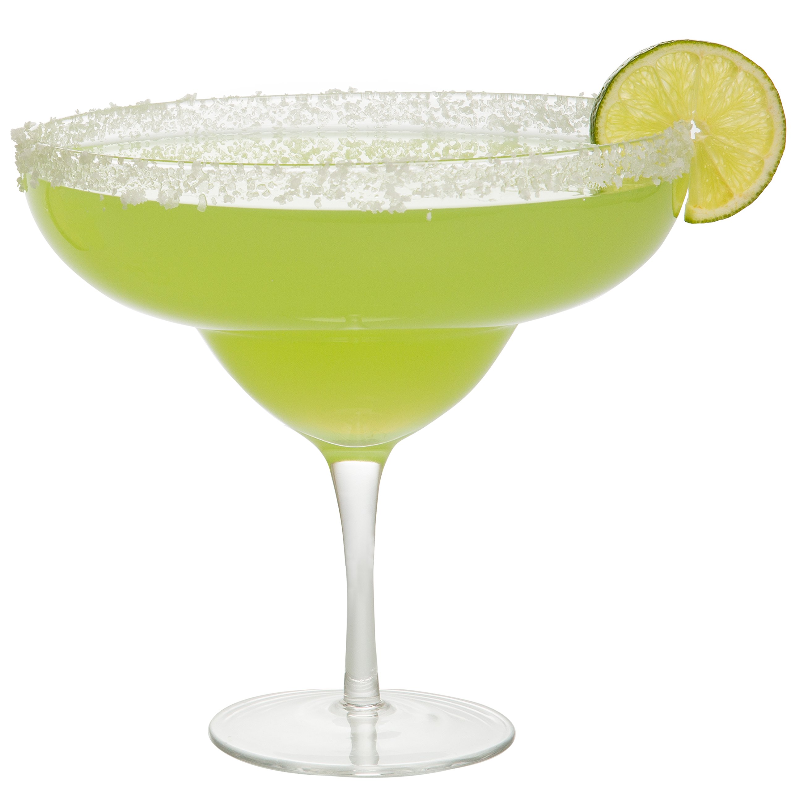 Extra Large Margarita Glasses 2 Pack - 33 oz per Giant Glass - Each Fits 3 Regular Margs - Fun for Tequila Lovers, 21st Birthdays & Mexican Dinner Night - Jumbo Drinking Glasses for Cocktail Parties
