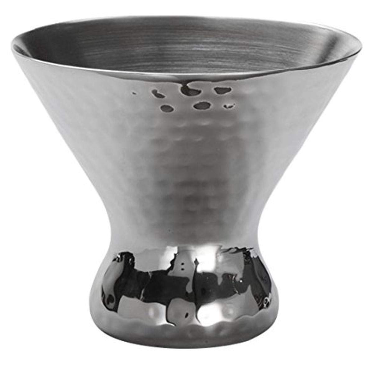 American Metalcraft DWCH7 Double-Wall Martini Glass, Stainless Steel, Hammered, 7oz. Capacity, 4-1/2" Diameter, 3-3/4" Height