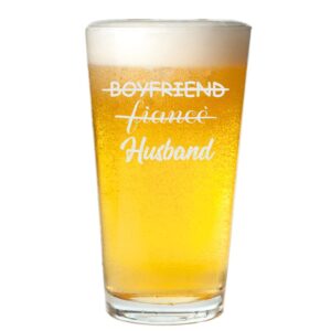 veracco boyfriend fiance husband beer pint glass funny meaningfull daddy hubby husband gifts from wife