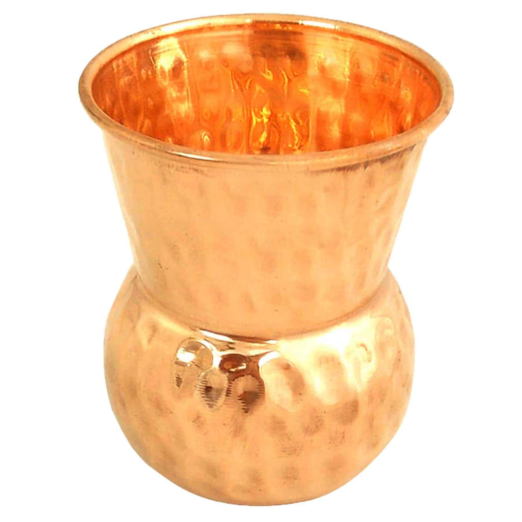 PARIJAT HANDICRAFT Copper moscow mule mugs set of 5 pcs large cup with vodka glass