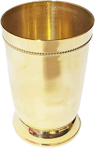 PARIJAT HANDICRAFT Brass mint julep cup with capacity 10 ounce.