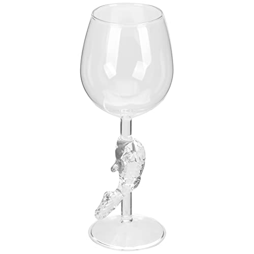 ABOOFAN Glass Tumbler Glass Tumblers Wine Glasses Carp Fish Shaped Wine Goblet Cocktail Glasses Champagne Glass Martini Goblet Cups for Home Party Bar 260ml Transparent Glass Tumbler Glass Tumblers