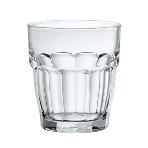 bormioli rocco rock bar stackable double old fashioned glasses, 13 1/4 ounce, set of 6