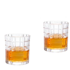Bezrat Whiskey Glasses Set of 6 - Multi Style shot glasses - 10 oz scotch glasses - Rocks glasses Barware For Scotch, Bourbon, Liquor and Cocktail Drinks, Bourbon gifts for Men