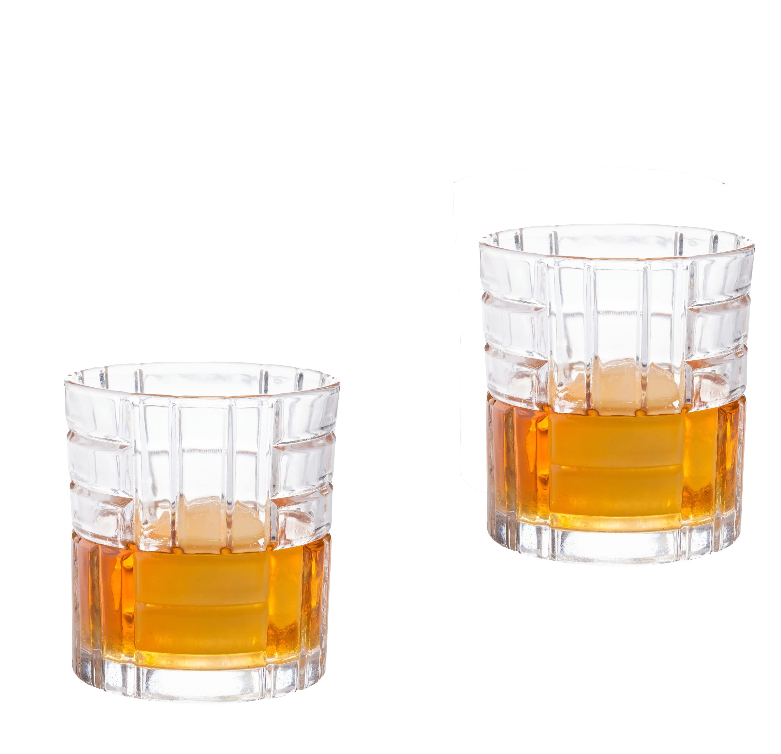 Bezrat Whiskey Glasses Set of 6 - Multi Style shot glasses - 10 oz scotch glasses - Rocks glasses Barware For Scotch, Bourbon, Liquor and Cocktail Drinks, Bourbon gifts for Men