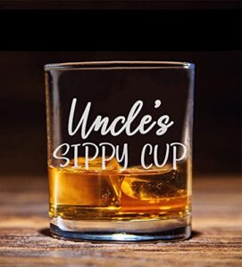 neenonex uncle's sippy cup whiskey glass - funny birthday gift for uncle