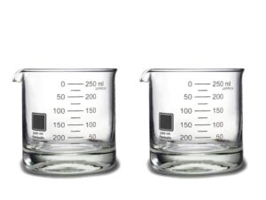 periodic tableware laboratory beaker rocks glasses (set of 2)