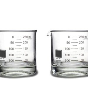 Periodic Tableware Laboratory Beaker Rocks Glasses (Set of 2)