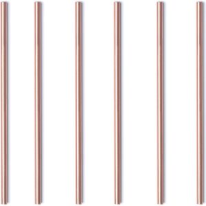 copper straws – mini 5,5" (14 cm) size – set of 6 solid 100% copper drinking straws – you do not need a copper mug to feel the taste of your moscow mule, martini or lemonade