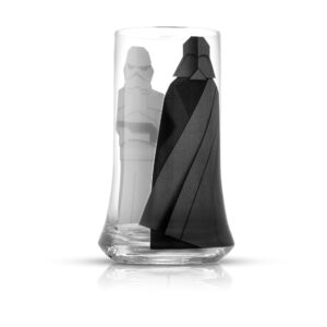 JoyJolt Star Wars Merchandise Beware The Darkside, Darth Vader™ Crystal Highball Glasses Set of 2 (18.5oz) Star Wars Glass Tumbler. Juice, Water Glasses, Mixed Drink Glasses, High Baller Glasses