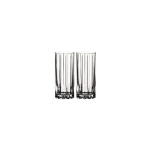 Riedel Drink Specific Glassware Highball Glass (10 oz, Set of 4) with Large Microfiber Polishing Cloth Bundle (3 Items)