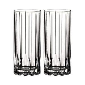 Riedel Drink Specific Glassware Highball Glass (10 oz, Set of 4) with Large Microfiber Polishing Cloth Bundle (3 Items)