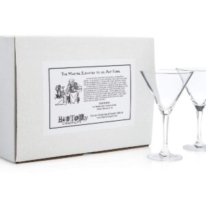 HISTORY COMPANY London Bar World’s Best Martini Glass 2-Piece Set (Gift Box Collection)