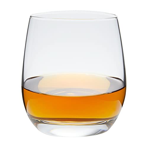 Juvale 12oz Whiskey Glasses, Double Old Fashioned Glasses for Scotch, Bourbon, Cocktails (Set of 6)