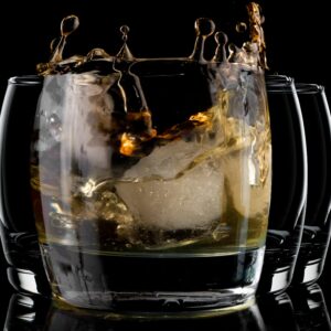 Whiskey Glasses Set of 4, Crystal Bourbon Glasses Set of 4, Old Fashioned Glasses Tumblers, 11 oz Unique Rock Glasses Luxury for Drinking Scotch Bourbon Whisky Cocktail, Gift for Men Women at Home Bar