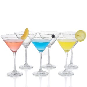 hyperspace cocktail martini glasses, set of 6