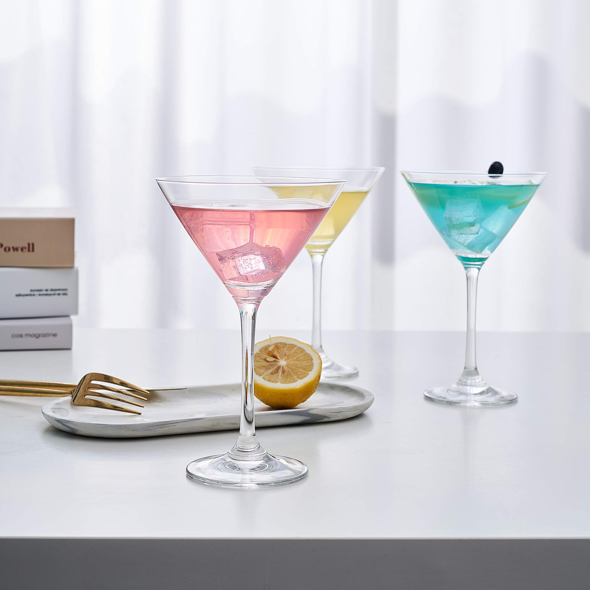 Hyperspace Cocktail Martini Glasses, Set of 6