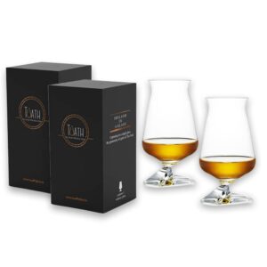 the tuath, official irish whiskey tasting glasses from ireland, whiskey glasses to enhance your drinking experience, set of 2