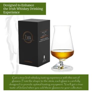 The Tuath, Official Irish Whiskey Tasting Glasses from Ireland, Whiskey Glasses To Enhance Your Drinking Experience, Set of 2