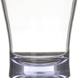 Carlisle FoodService Products Alibi Double Old Fashioned Glass for Restaurant, Kitchen, and Bar, Plastic, 12 Ounces, Clear