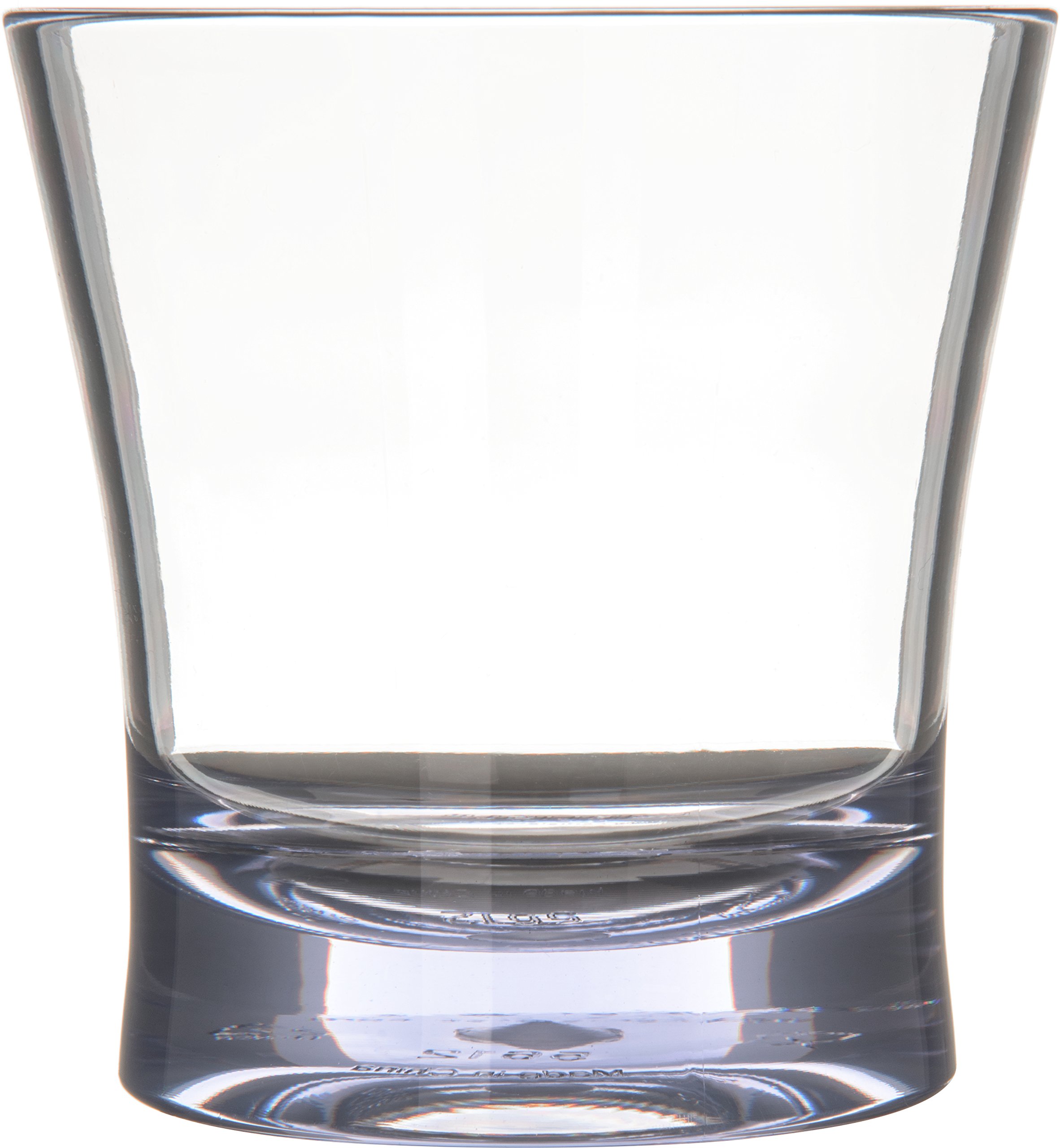 Carlisle FoodService Products Alibi Double Old Fashioned Glass for Restaurant, Kitchen, and Bar, Plastic, 12 Ounces, Clear