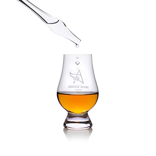 Glass Whiskey Water Dropper Thistle Top, Made in Scotland - Water Pipette for Scotch, Whiskey, Bourbon & Rye ideal Gift, Bar Accessory