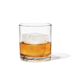 tossware reserve 12oz old fashioned set of 8, premium quality, tritan dishwasher safe & heat resistant unbreakable plastic whiskey glasses