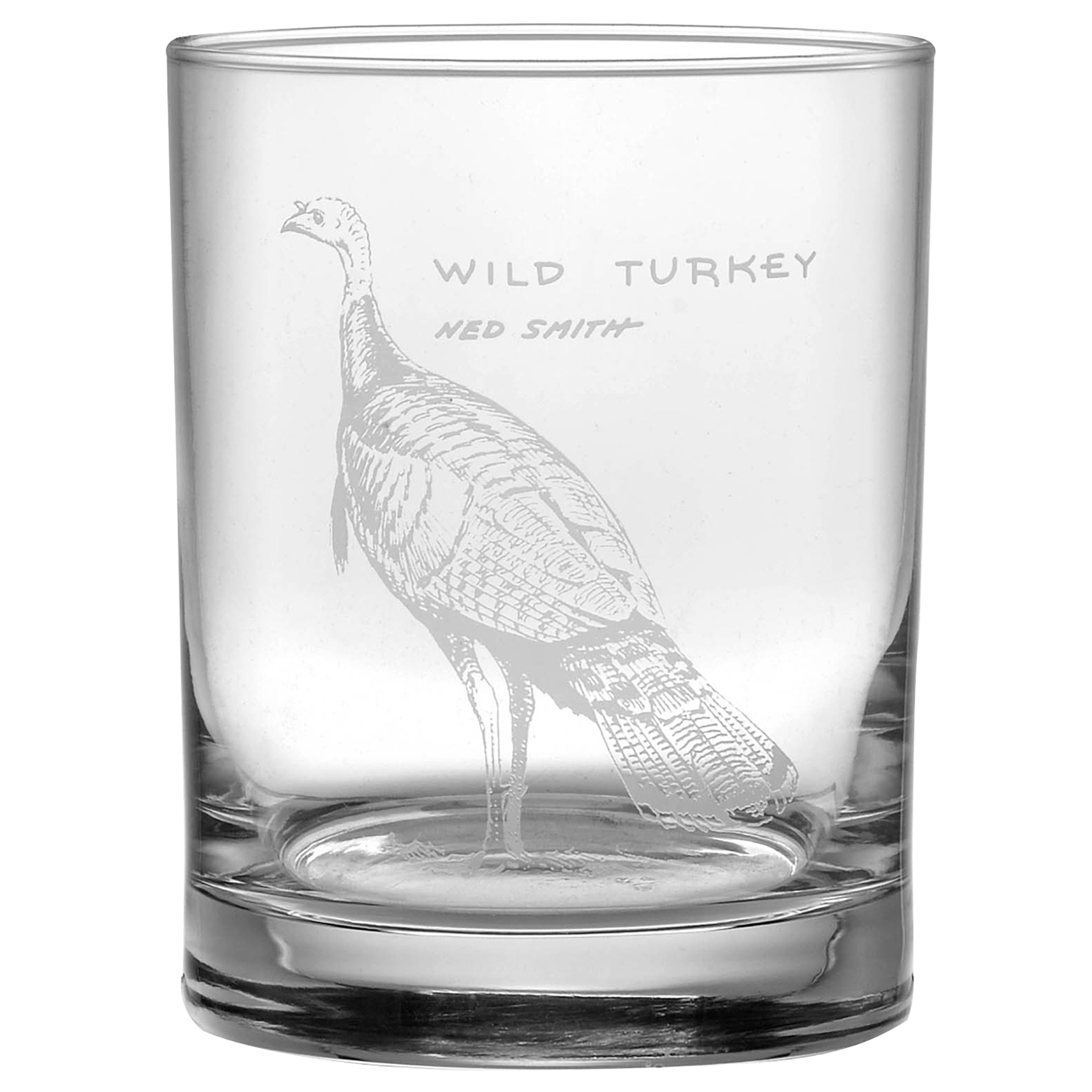 Culver Ned Smith Upland Gamebirds 14-Ounce (DOF) Double Old Fashioned Glass Assorted Set of 4