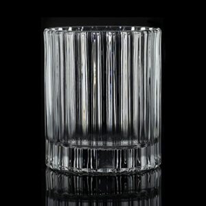 Burns Glass Euro-Crystal Style Faceted DOF 11.5 oz (Set of 2)