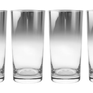 Barski Highball Glass -Drinking Tumblers - Glasses - Smoked - for Water, Juice, Wine, Beer and Cocktails - Set of 4-12 Oz. - Made in Europe