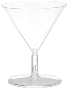 clear mini plastic martini glasses | 20 ct. | 2 oz.
