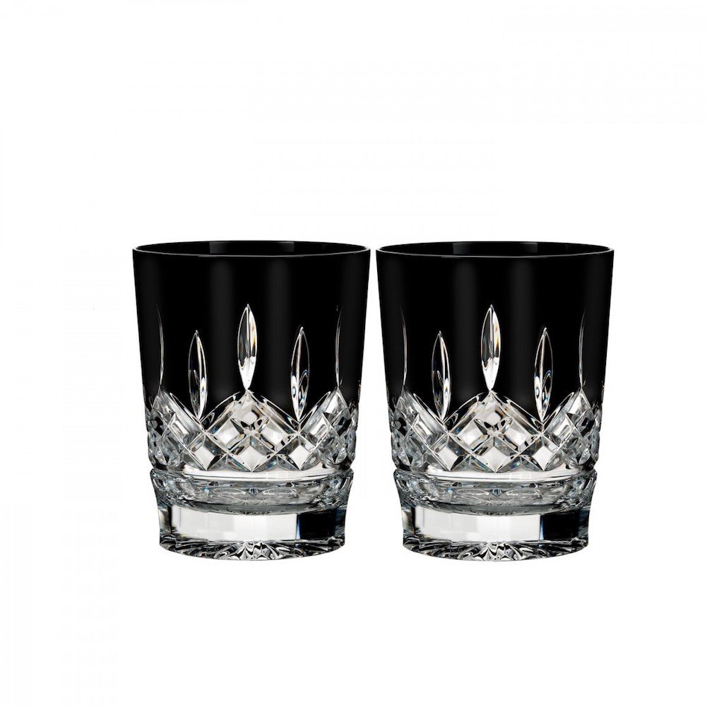 Waterford Crystal Lismore Black Double Old Fashioned, set of 2