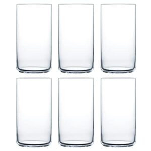 東洋佐々木ガラス toyo sasaki glass usurai b-09129 whiskey glass, rock glass, 18.0 fl oz (560 ml), set of 6, shatter resistant, cup, made in japan, dishwasher safe