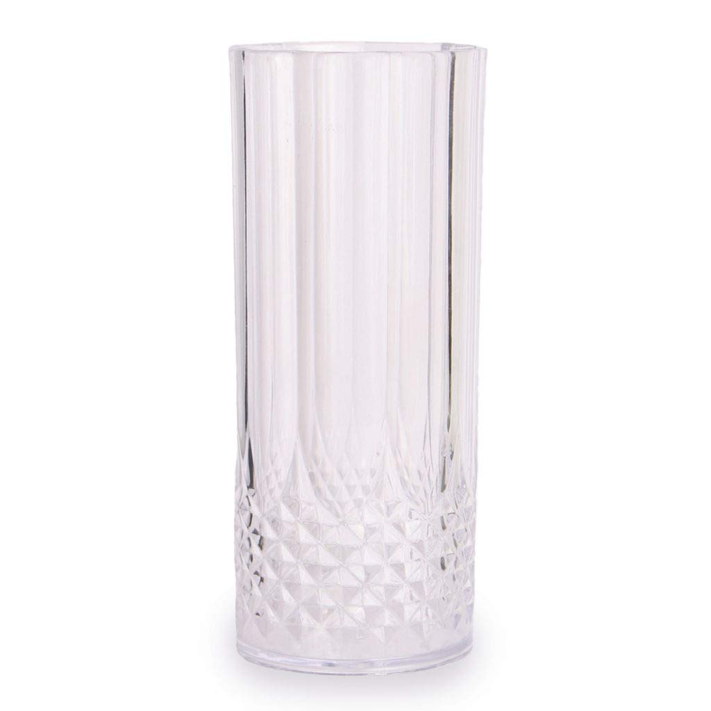 Wedding Venue Shop Plastic Highball Glass - 16oz | Clear | Crystal Design | 1 Pc